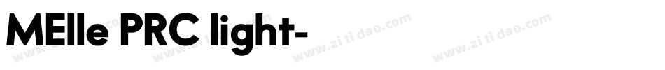 MElle PRC light字体转换